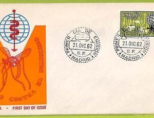 af9902 - SPAIN - POSTAL HISTORY - FDC Cover - 1962,MEDICINE Malaria