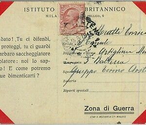 91998  - CARTOLINA d'Epoca -  Militare I Guerra PROPAGANDA 1918