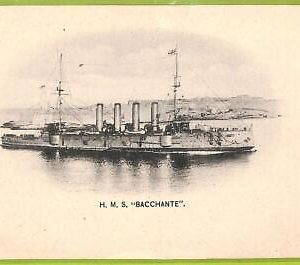af7133 - VINTAGE POSTCARD  Ansichtskarten - H.M.S. SHIP "Bacchante"