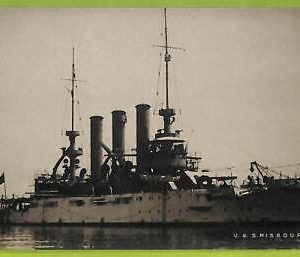 af7090 - USA -  VINTAGE POSTCARD  Ansichtskarten - Ship "Missouri"