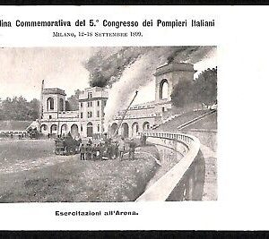 ab2210 - CARTOLINA D'EPOCA - MILANO Città : Congresso dei Pompieri Italiani