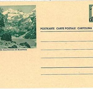 21991 - SWITZERLAND - Picture STATIONERY CARD -  Mountains NATURE water