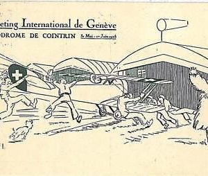 16022 - Vintage POSTCARD Ansichtskarten SWITZERLAND - GENEVE 1925 Aviation