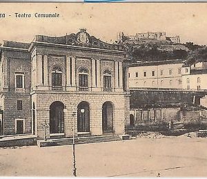 44529   CARTOLINA d'Epoca - COSENZA Città  - TEATRO COMUNALE 1915