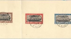48824 EGYPT - POSTAL HISTORY: FDC postmark 1926 Scott # 118 /120 HISTORY Boats