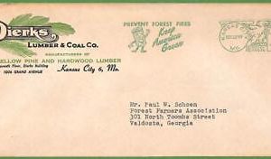 ZA1549 - USA  - POSTAL HISTORY - MECHANICAL POSTMARK on cover FOREST FIRES  1949