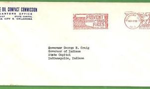 ZA1555 - USA  - POSTAL HISTORY - MECHANICAL POSTMARK on cover FOREST FIRES  1953