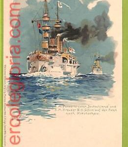 af7193 - VINTAGE POSTCARD  Ansichtskarten - SHIP  "Deutschland"  NAVI