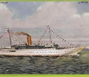 af7179 - VINTAGE POSTCARD  Ansichtskarten -  SHIP, S.S. "Meteor"  NAVI