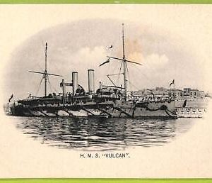 af7130 - VINTAGE POSTCARD  Ansichtskarten - H.M.S. SHIP "Vulcan"
