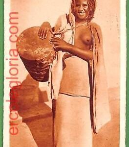 ah2375 - ERITREA - VINTAGE POSTCARD   - 1938 - ETHNIC Music Player