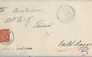 64001 - ITALIA  - STORIA POSTALE :  ANNULLO COLLETORIA su busta: PORTO MANTOVANO