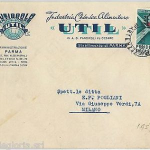 64016 - ITALIA  - STORIA POSTALE:  BUSTA PUBBLICITARIA - PARMA   1957
