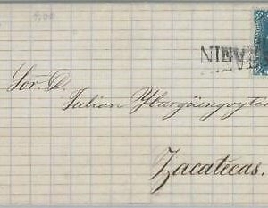 77186 - MEXICO - POSTAL HISTORY -   COVER from NIEVES to  ZACATECAS 1876