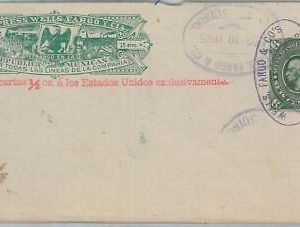 77190 - MEXICO - POSTAL HISTORY -  POSTAL STATIONERY Cover WELLS FARGO postmark