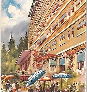 43725   CARTOLINA d'Epoca - BRESCIA  - Boario Terme  - ILLUSTRATA