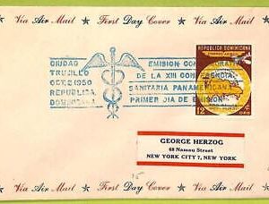 af9513 - DOMINICANA - POSTAL HISTORY - FDC Cover - MEDICINE