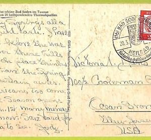af9519 - GERMANY - POSTAL HISTORY - Postcard - 1962, MEDICINE