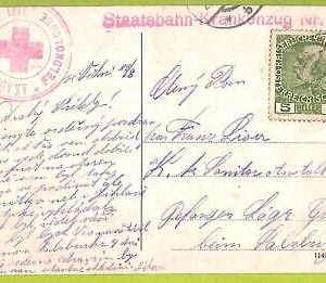 af9798 - AUSTRIA - POSTAL HISTORY - Postcard - MEDICINE Red Cross
