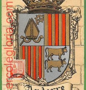 14666 - ANDORRA -  MAXIMUM CARD - Heraldry