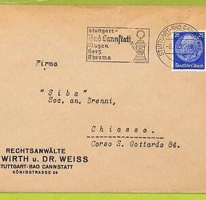 af9833 - GERMANY - POSTAL HISTORY - Cover - 1900's,  MEDICINE Heart