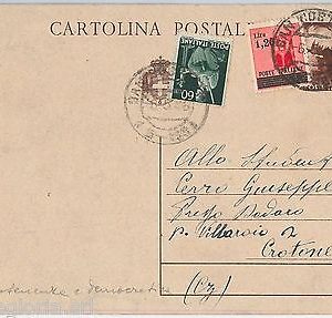 57192 - INTERO POSTALE della LUOGOTENENZA C127A usato in periodo REPUBBLICA 1946