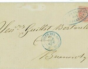 BK1764 - ARGENTINA - POSTAL HISTORY - Jalil # 10 on Cover from ROSARIO 1863