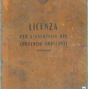 87514 - Vintage document DOCUMENTO D'EPOCA: Commercio Ambulante 1947 - BELLO!!