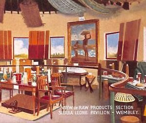 ac5446 - GB  -  VINTAGE POSTCARD: Wembley, Siera Leone Pavilion