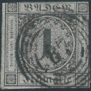 77903g - GERMANY Baden -  STAMP:  Michel  #  5  - USED