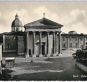 50429   CARTOLINA d'Epoca - FORLI citta' : Catedrale 1951