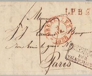 65725 - BELGIUM - POSTAL HISTORY: prefilatelic COVER: BELGIQUE to VALENCIENNES