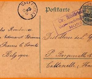 99020 - German BELGIUM - POSTAL HISTORY -  POSTAL STATIONERY CARD 1916