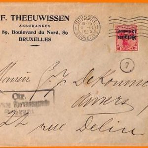 99046 - German BELGIUM - POSTAL HISTORY -    COVER  1915