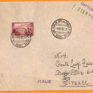 99008 - BELGIUM - POSTAL HISTORY - Philatelic Exhibit POSTMARK on COVER 1935
