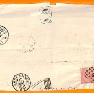 98977 - BELGIUM - POSTAL HISTORY - EARLY COVER 1870