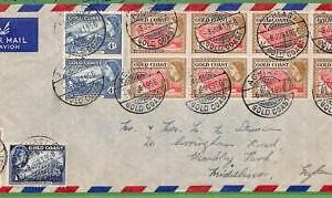 ZA1466 - GOLD COAST - POSTAL HISTORY - Airmail COVER to ENGLAND 1956 Music