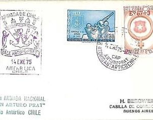14109 - CHILE - POSTAL HISTORY  - POLAR ANTARCTIC - PENGUINS - COVER  1975