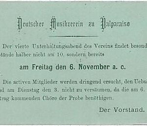 26119 - CHILE - POSTAL HISTORY -  Private Print  STATIONERY Card : 1927  MUSIC