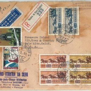 70998 -  PORTUGAL  - Postal History -  COVER to USA - Carriage TRANSPORT 1963