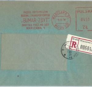 70999 - POLAND  - Postal History - MECHANICAL Postmark :  TRANSPORT  1976