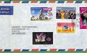 ZA1484 - KENYA - POSTAL HISTORY - Airmail COVER to SWITZERLAND    1981 Minerals