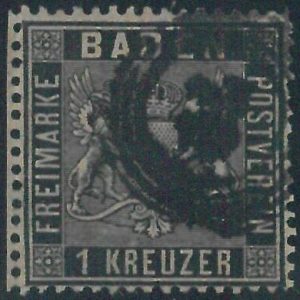 77915b - GERMANY Baden -  STAMP:  Michel  #  9  -  Fine  USED