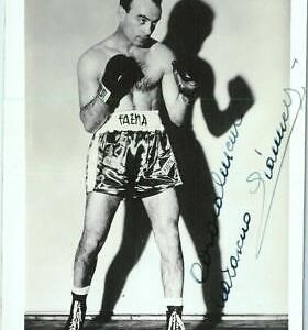 Lib7374 - VINTAGE POSTCARD  - AUTOGRAPH Boxing Champion NAZZARENO GIANNELLI