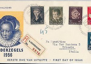 56244 - NETHERLANDS - POSTAL HISTORY  FDC COVER 1956  Children ART