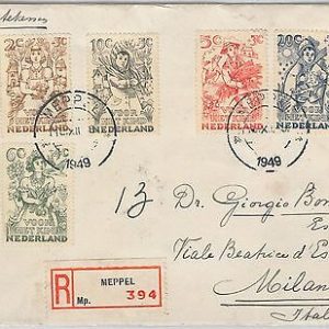 56236 - NETHERLANDS - POSTAL HISTORY: COVER to ITALY 1949  AGRICOLTURE