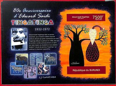 A0188 - BURUNDI - ERROR, 2012   MISSPERF SHEET: African Art TINGATINGA