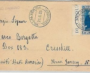 62657 -  ITALY - POSTAL HISTORY:  STAMP on COVER - ELECTRICITY Dynamo 1935