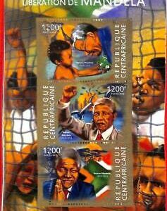 A0251 - CENTRAL AFRICA - 2015  MISSPERF SOUVENIR SHEET: Nelson Mandela