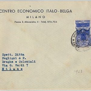 59798 -  ITALY - POSTAL HISTORY:  COVER  1953 -  INSECTS: BEES